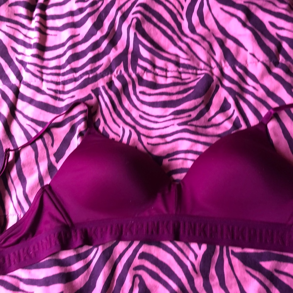 Purple Victoria secret sports bra